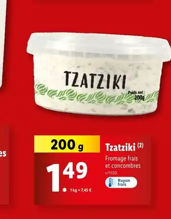 Lidl Tzatziki (2) offre