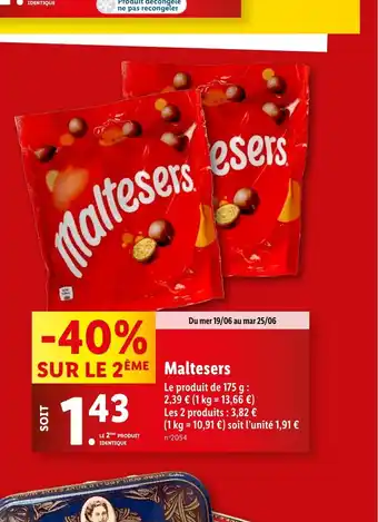 Lidl Maltesers offre