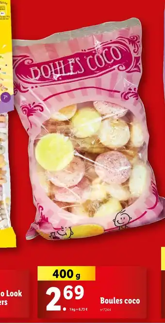 Lidl Boules coco offre