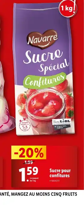 Lidl Sucre pour confitures offre