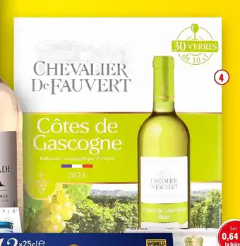 Lidl Côtes de Gascogne Chevalier de Fauvert IGP offre