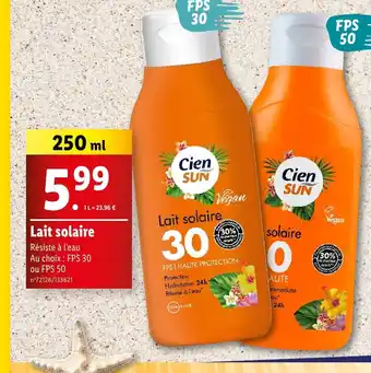Lait solaire