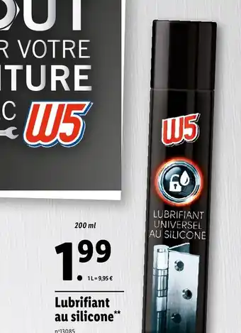 Lidl Lubrifiant au silicone offre