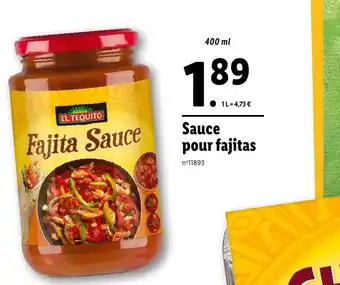 Sauce pour fajitas