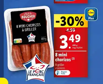 Lidl 8 mini chorizos (2) À griller offre
