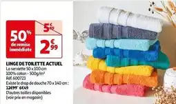 Auchan Actuel - linge de toilette offre