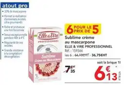 METRO Elle & vire - sublime crème au mascarpone offre