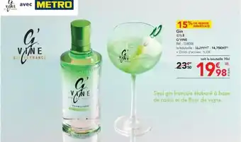 METRO G'vine - gin offre