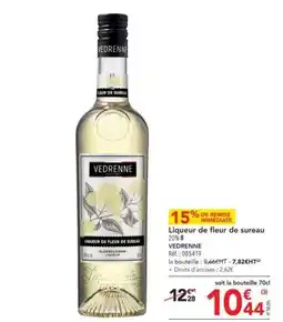 METRO Vedrenne - liqueur de fleur de sureau offre
