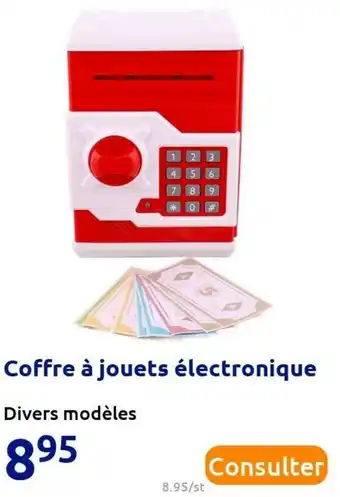Action Coffre à jouets électronique offre