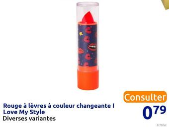 Rouge à lèvres à couleur changeante i love my style