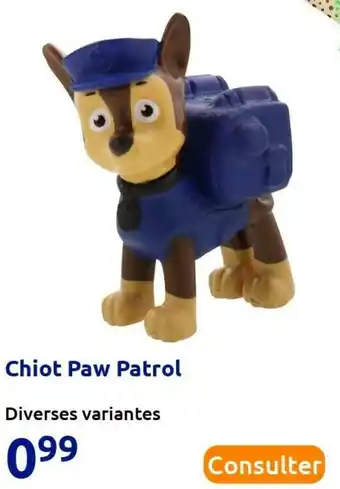 Action Chiot paw patrol offre