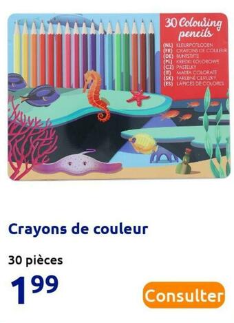 Action Crayons de couleur offre