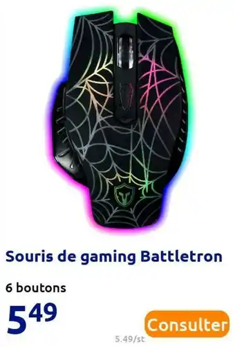 Action Battletron souris de gaming offre