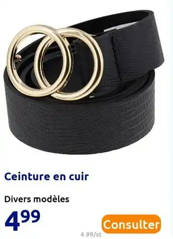 Action Ceinture en cuir offre