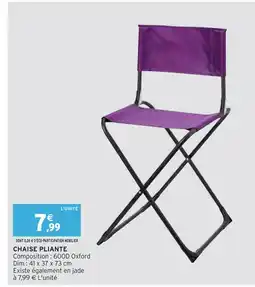 Intermarché CHAISE PLIANTE offre