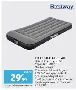 Intermarché BESTWAY LIT FLOQUE AEROLAX offre