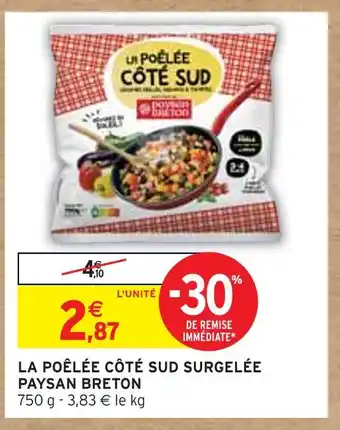 Intermarché PAYSAN BRETON LA POÊLÉE CÔTÉ SUD SURGELÉE offre