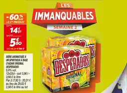 Netto DESPERADOS BIÈRE AROMATISÉE À UN SPIRITUEUX À BASE D'AGAVE ORIGINAL offre