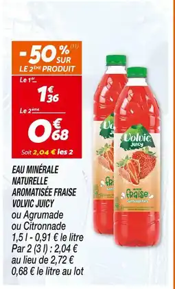 Netto VOLVIC JUICY EAU MINÉRALE NATURELLE AROMATISÉE FRAISE offre