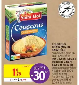 Intermarché SAINT ÉLOI COUSCOUS GRAIN MOYEN offre