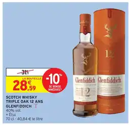 Intermarché GLENFIDDICH SCOTCH WHISKY TRIPLE OAK 12 ANS offre