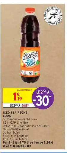 Intermarché LOOK ICED TEA PÊCHE offre