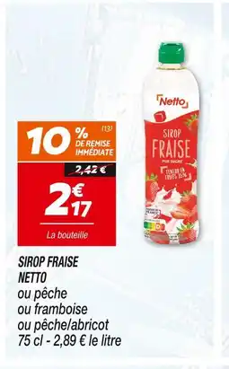 Netto NETTO SIROP FRAISE offre
