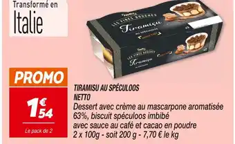 Netto NETTO TIRAMISU AU SPÉCULOOS offre