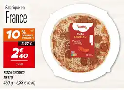 Netto NETTO PIZZA CHORIZO offre