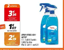 NETTO SPRAY VITRES 3 EN 1(b)