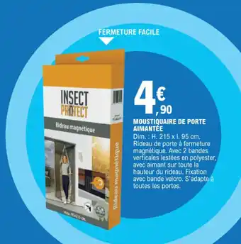 E.Leclerc MOUSTIQUAIRE DE PORTE AIMANTÉE offre