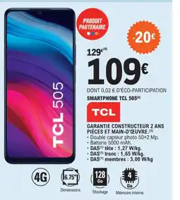 E.Leclerc SMARTPHONE TCL 505(2) offre