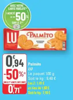 G20 Palmito LU offre