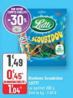 G20 Bonbons Scoubidou LUTTI offre
