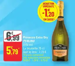 G20 Prosecco Extra Dry PERLINO 11% vol. offre