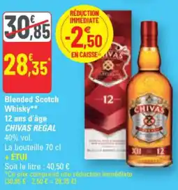 G20 Blended Scotch Whisky** 12 ans d'âge CHIVAS REGAL offre