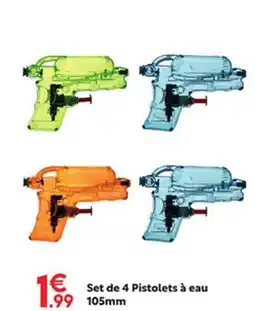 Maxi Bazar Set de 4 Pistolets à eau offre