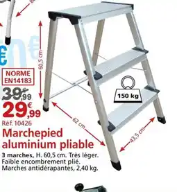 Provence Outillage Marchepied aluminium pliable offre