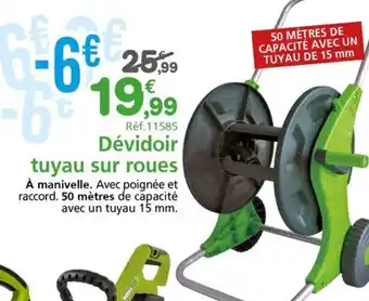 Provence Outillage Dévidoir tuyau sur roues offre