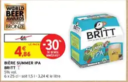 Intermarché Express BIÈRE SUMMER IPA BRITT I offre