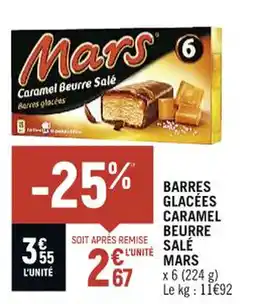Casino Shop BARRES GLACÉES CARAMEL BEURRE SALÉ MARS offre