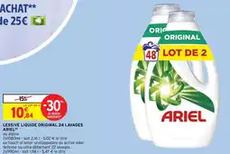 Intermarché Contact LESSIVE LIQUIDE ORIGINAL 24 LAVAGES ARIEL offre