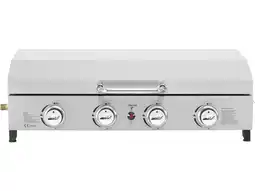 Jardiland Plancha Gaz 4 Bruleurs Avec Couvercle fasto - 10 Kw - Gris -habitat Et Jardin offre