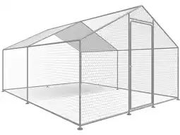 Jardiland Enclos à Poules 9 M² Parc Grillagé 3 X 3 X 2 M Acier Galvanisé -habitat Et Jardin offre