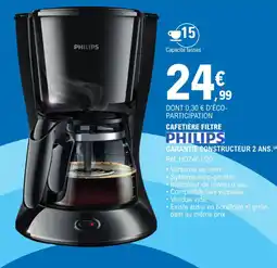 E.Leclerc CAFETIÈRE FILTRE PHILIPS offre
