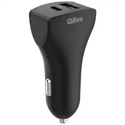 Auchan Chargeur Allume Cigare Qilive Usb-A +Usb-C 20W offre