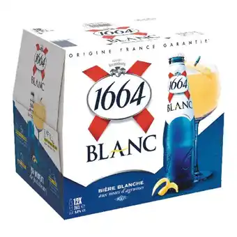 Auchan Bière 1664 Blanc offre