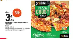E.Leclerc PIZZA CRUST BOEUF SAUCE BURGER(2) "SODEBO" offre