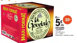 E.Leclerc BIÈRE BLONDE "LA GOUDALE" 7,2% vol. offre